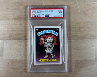 Garbage Pail Kids: dünner Lynn, Serie 1 UK Minis, PSA Graded 7