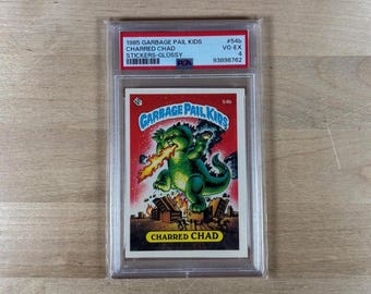 Garbage Pail Kids: Charred Chad, Serie 2, PSA Graded 4, glänzend