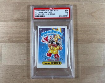 Garbage Pail Kids: Storm Heather, Serie 1 UK Minis, PSA Graded 7