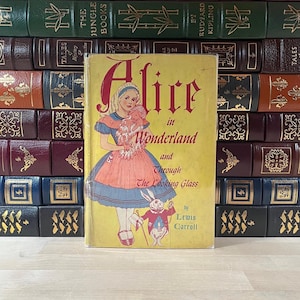 Alice in Wonderland Book: 1940s Edition, Illustrated by Tenniel, Rare DJ