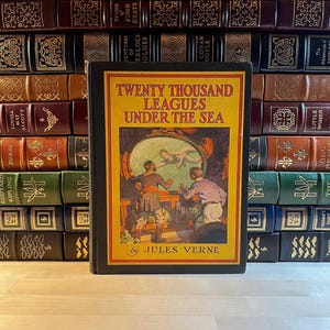 Collectible, Vintage 1950's Printing of Twenty Thousand Leagues Under the Sea by Jules Verne, Amazing Illustrations