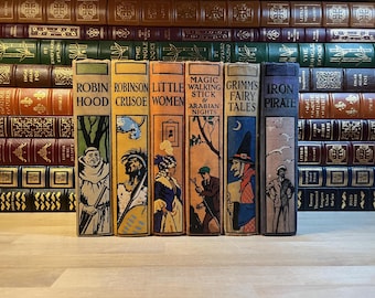Vintage Children's Classics Hardcover Book Set: Illustrated Timeless Stories