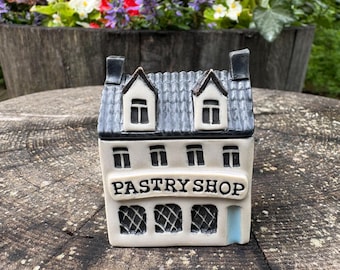 Pastry Shop, Bakery, Little House, Tiny House, Ceramic Houses, Miniature House, Fairy House, Clay Houses, Miniatures, Small Houses