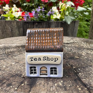 Tea Room, Little House, Tiny House, Ceramic Houses, Miniature House, Fairy House, Clay Houses, Miniatures, Small Houses, small decor