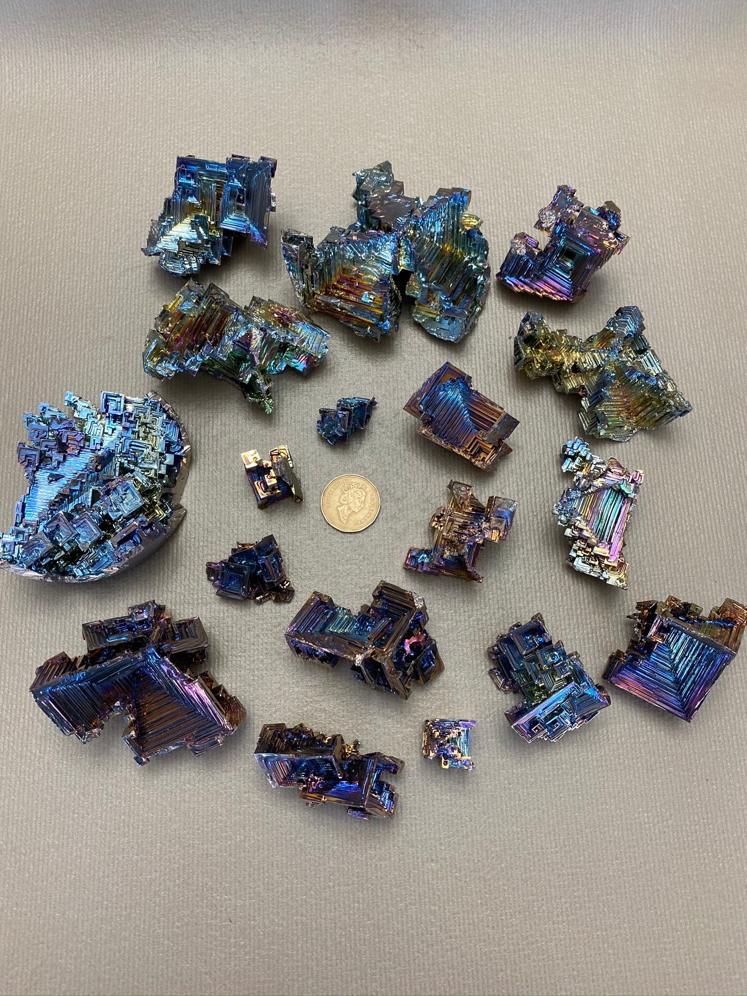 A Bismuth crystal is like holding a piece of cosmic architecture