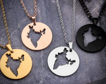 India Map Necklace