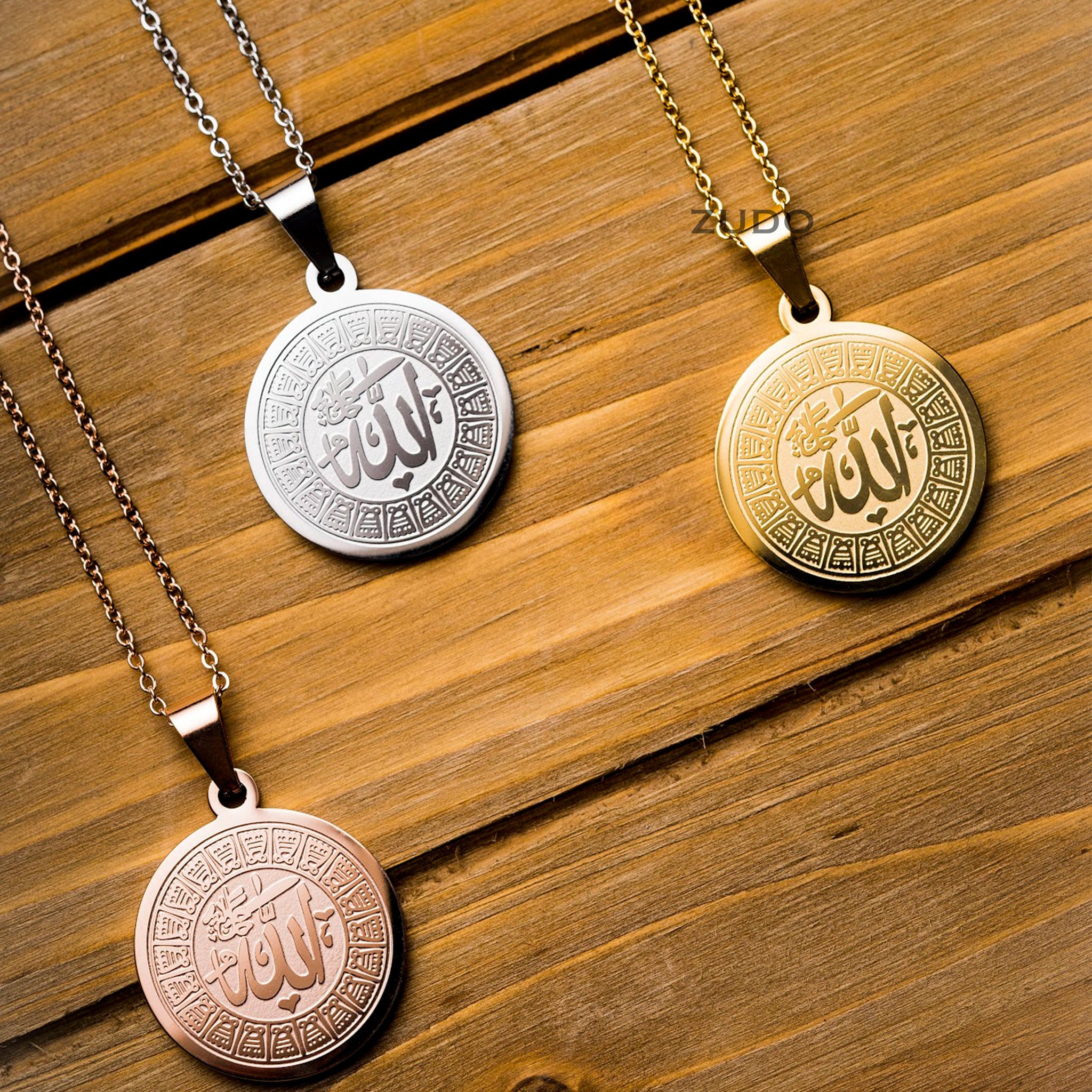 Allah Medallion Necklace Etsy UK