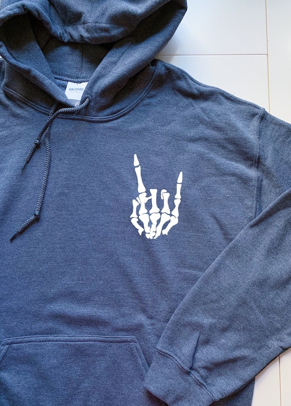 skeleton hands hoodie