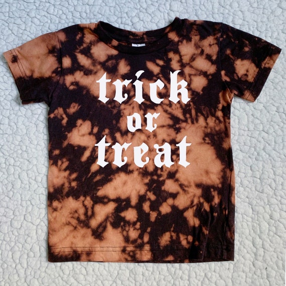 bleach tie dye halloween shirt
