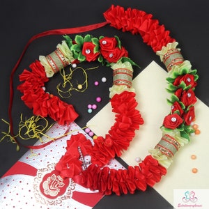 Artificial Indian mala/garland/haar jaimala shaadi indian wedding pooja ashtami, mata