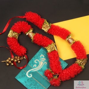 Artificial Indian mala/garland/haar jaimala shaadi indian wedding pooja ashtami, mata