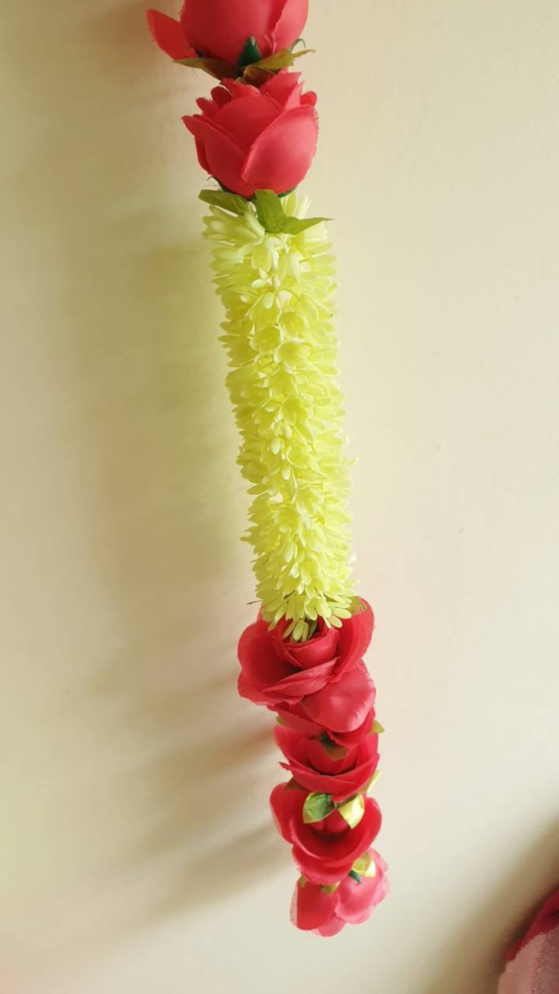 Pack of 3 Artificial Jasmine Garland With Rose's Wedding Etsy UK