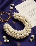Indian Bridal Hair Gajra: Handmade Rose Veni, Party Hair Bun Accessory