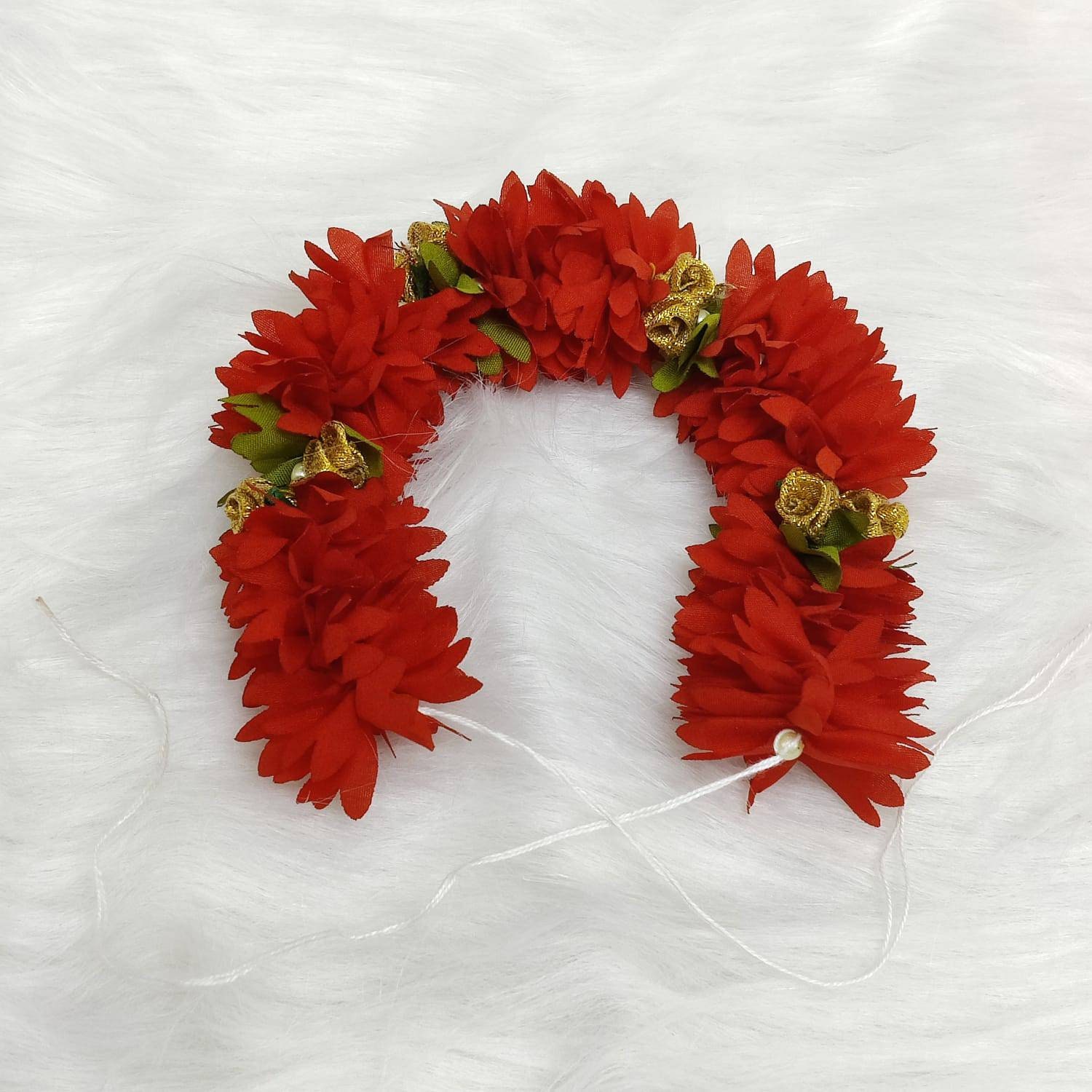 Traditional Indian Hair Accessories White Gajra Artificial 