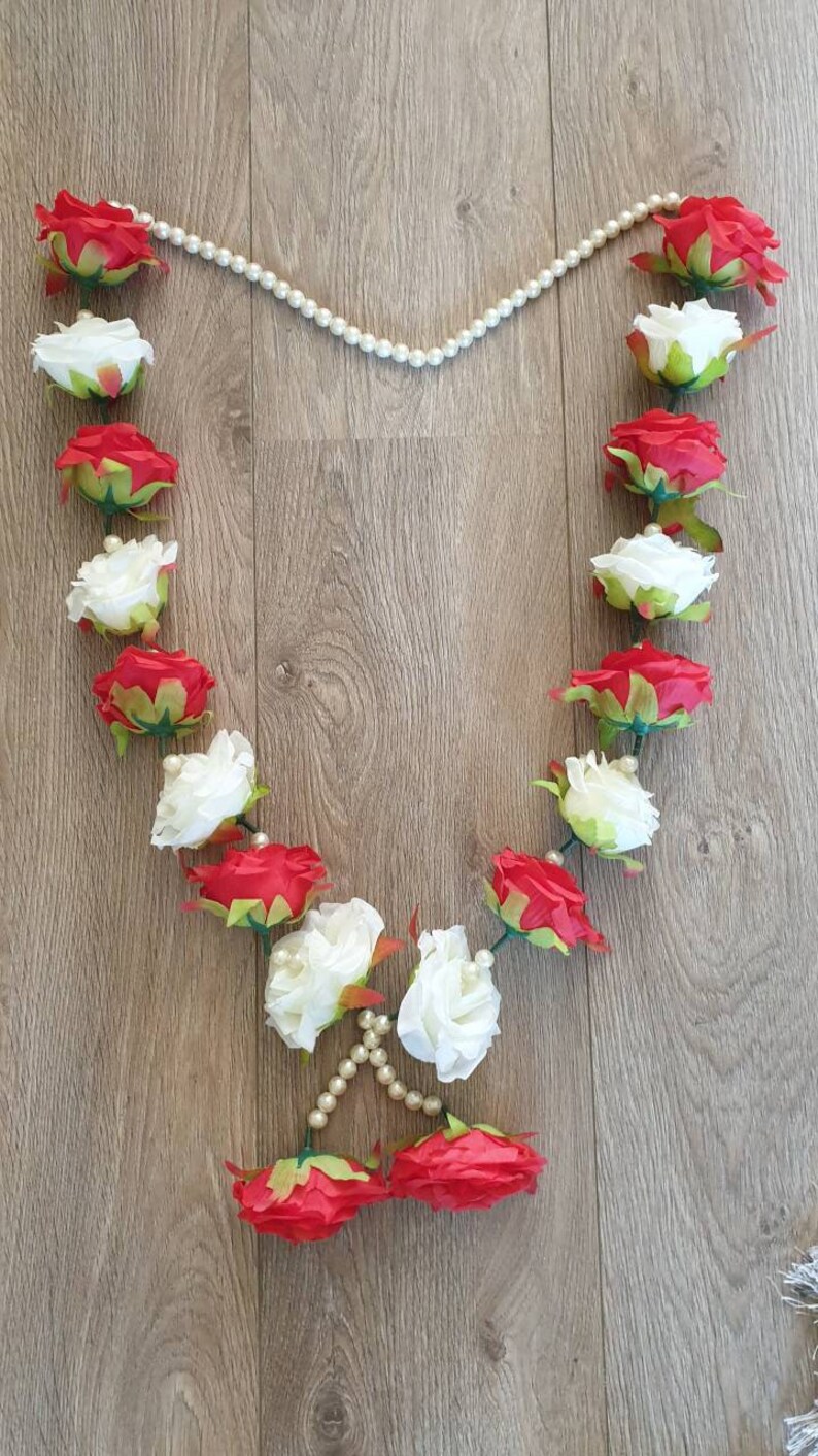 Wedding Garlands Indian Wedding rose Garland Silk Flower Etsy