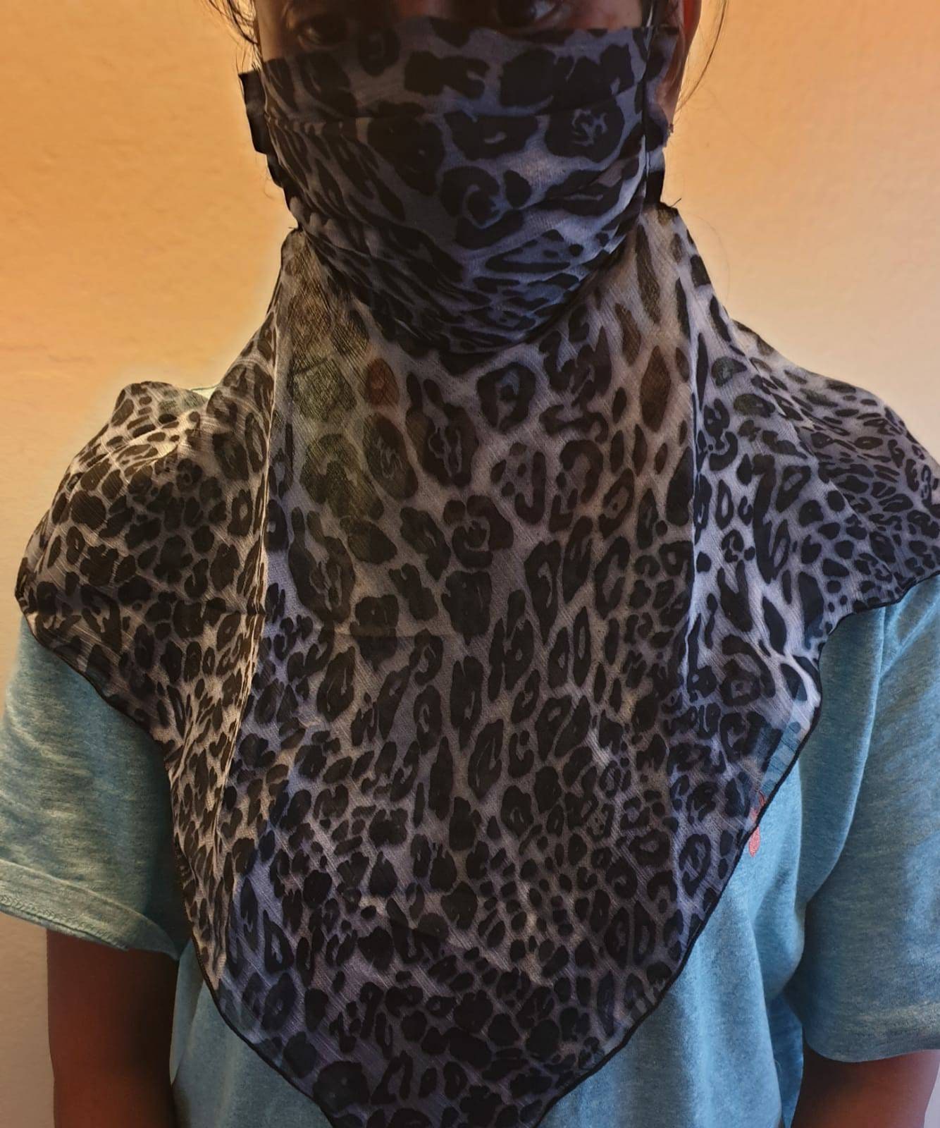 Face mask with scarf Sun Protection Hanging Ear Scarves Etsy