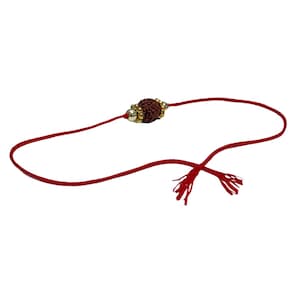 Rudraksha Armband, 8mm Rudraksha, 5 Mukhi Rudraksha, Natürliche Samen, Gold Edelstahl Perlen, Rudraksha Armband Gold, Wasserdicht