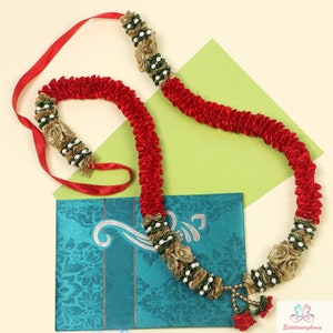 Artificial Indian mala/garland/haar jaimala milni mala shaadi indian wedding pooja gods idol mala ashtami,Mala 1 pc