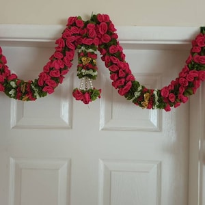 Indian handcrafted toran door hangings decor wedding mehndi party rose