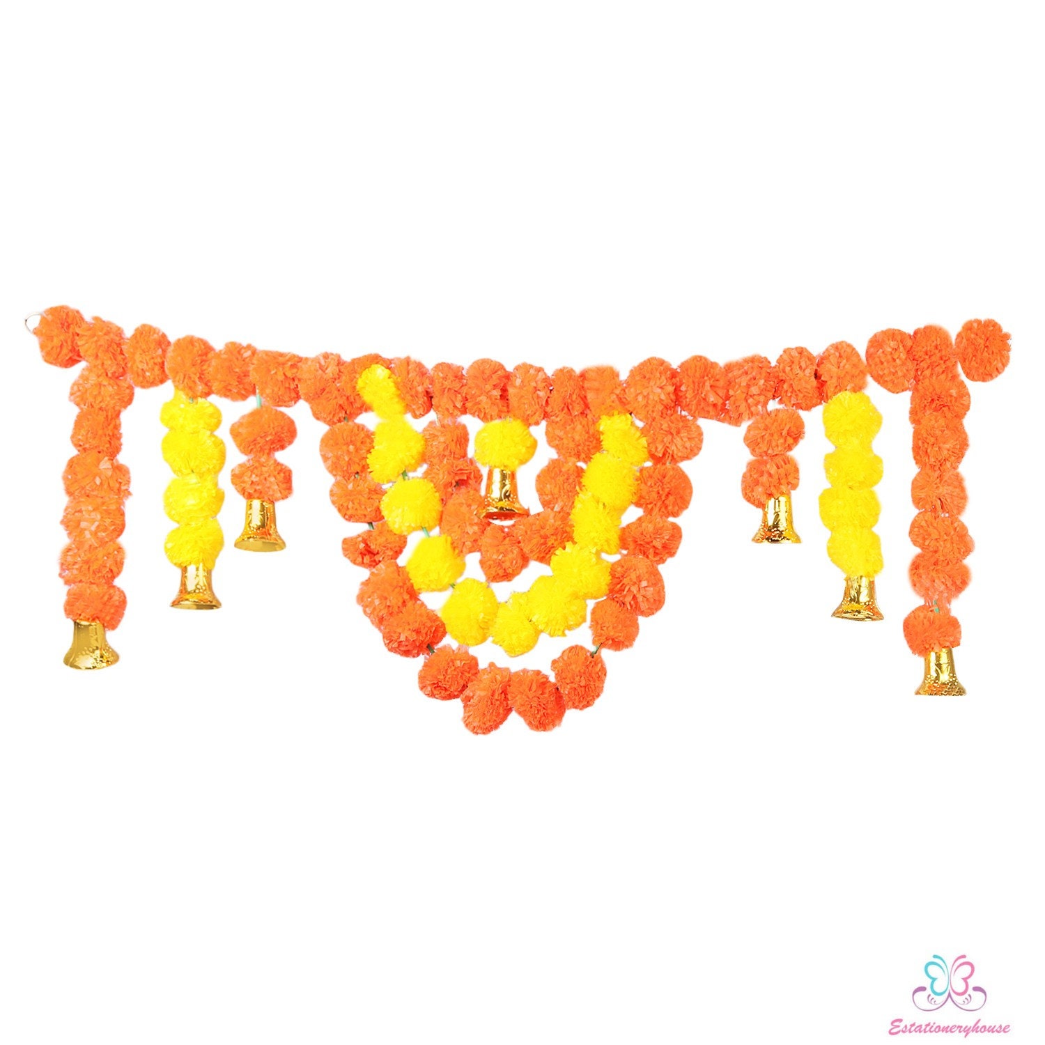 Artificial Flower Marigold Garland Toran 4 Feet Door Valence Etsy UK