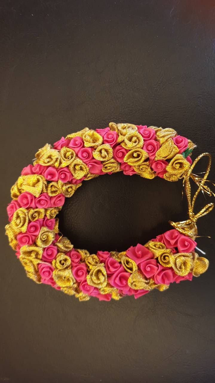 Traditional Indian Hair accessories coloured Gajra Artificial Etsy