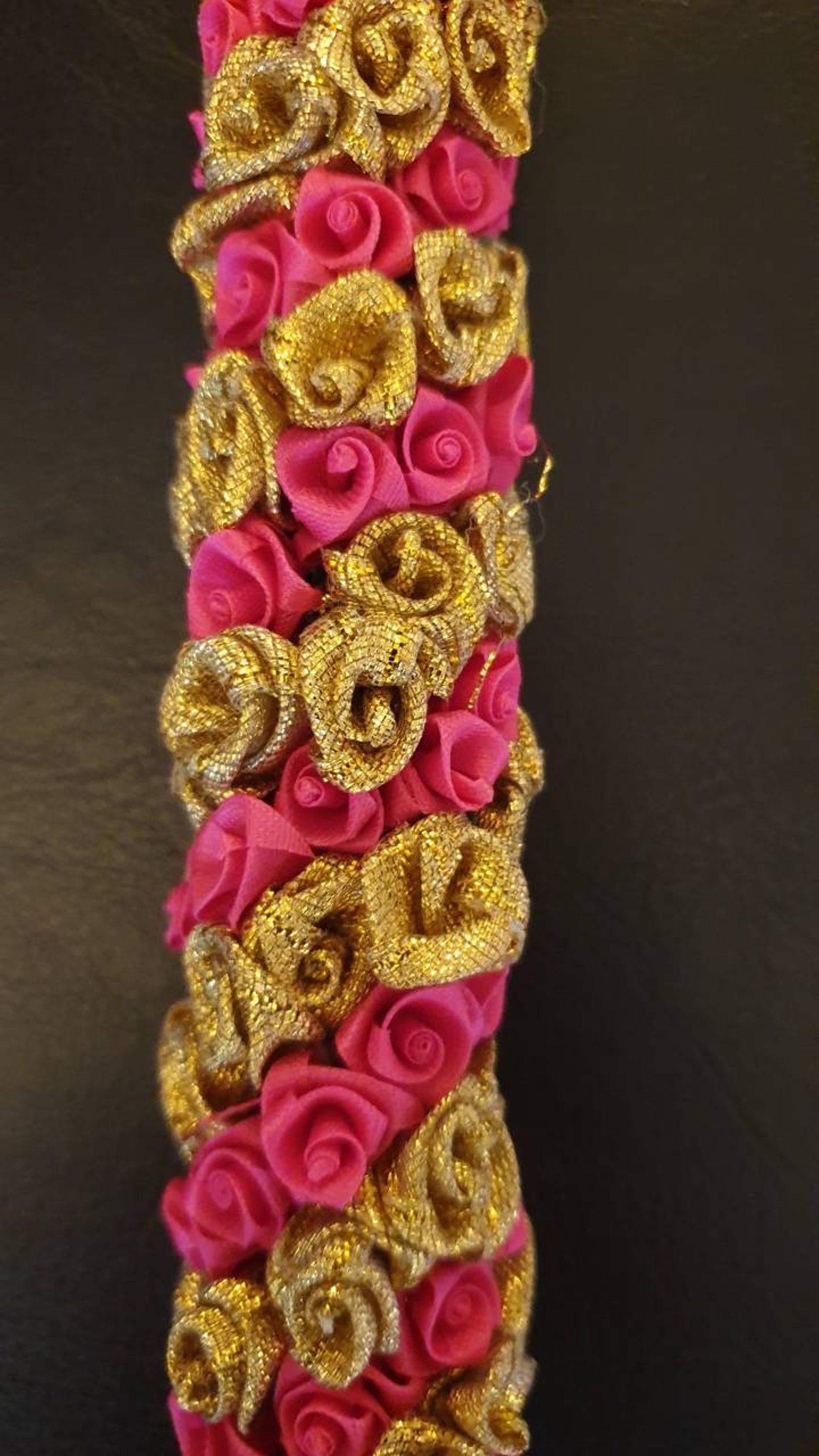 Traditional Indian Hair accessories coloured Gajra Artificial Etsy