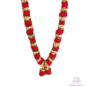 Artificial heavy rose Indian mala/garland/haar jaimala shaadi indian wedding pooja ashtami, mata