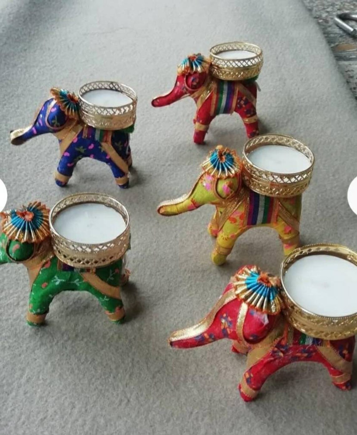 2 assorted Decorative elephant Diya Diya Pooja Diwali Etsy