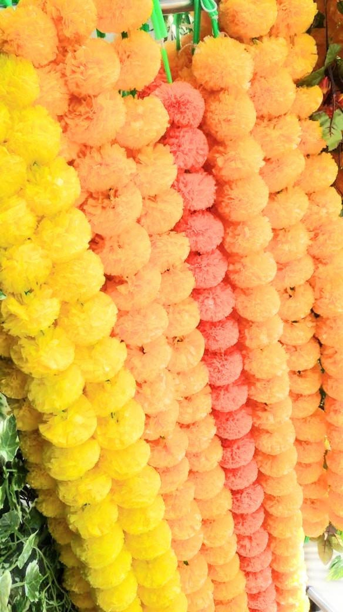 Pack of 10 Artificial Marigold Garlands flower strings wedding Etsy