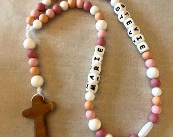 Custom Silicone Rosary | Chewy Rosary for Babies | Catholic Baptism Gift