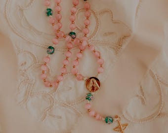 St. Therese of Lisiuex Rosary - Catholic Rosary - Catholic Gifts - Gifts for Catholic Women - Catholic Christmas Gift - Saint Rosary