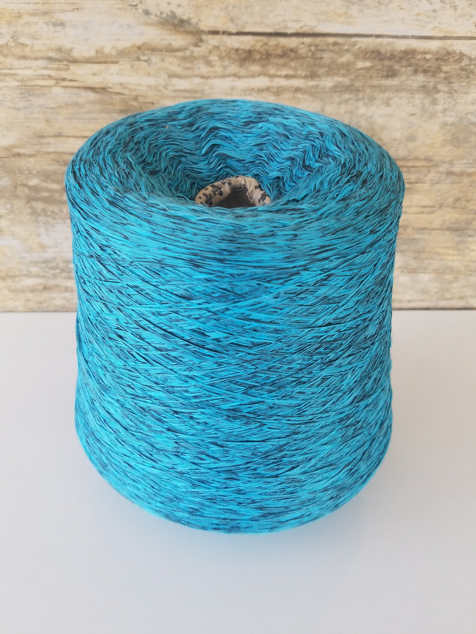 Acrylic Cone Yarn Green Melange1220g Acrylic Spool Etsy