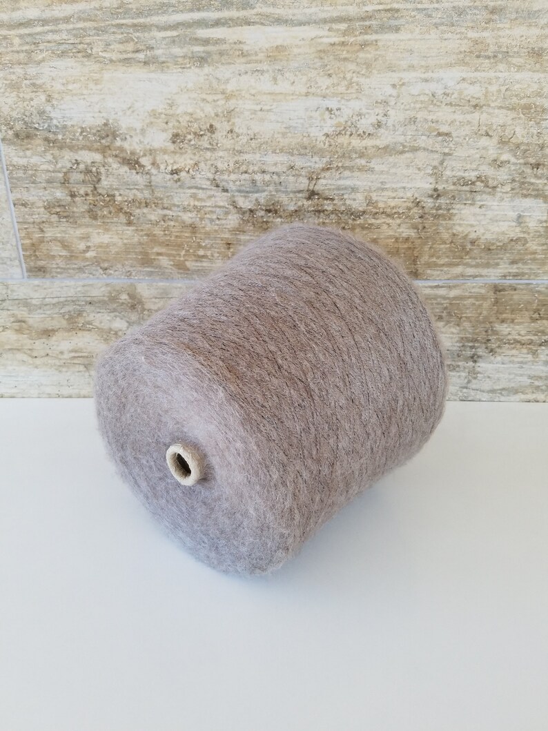Spool Thread Bobbin Thread Machine Yarn Machine Cone Thread Knitting cone yarn Wool Cone yarn Mink Melange,1591gr Wool Spool yarn W051