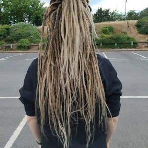 Chocolate Honey Brown Kanekalon Dreadlocks: Crochet Synthetic Hair Extensions (16-24 inches)