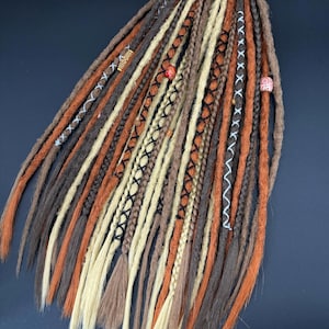 Autumn Crochet Dreadlocks: Kanekalon DE/SE Braided Hair Extensions