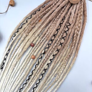 Brown to Blonde Ombré Dreadlocks & Braids Mix: Kanekalon Crochet Extensions