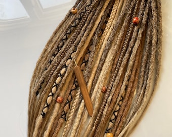 Rastas rubias miel de ganchillo: Rastas sintéticas Kanekalon