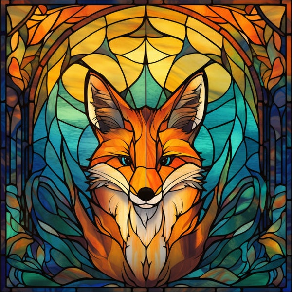 Fox Glass Etsy
