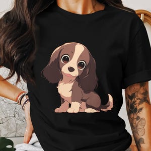 Camiseta Sprocker estilo kawaii maravillosamente suave Bella 3001, regalo para amantes de los perros, mamá o papá perro, dueño de mascota