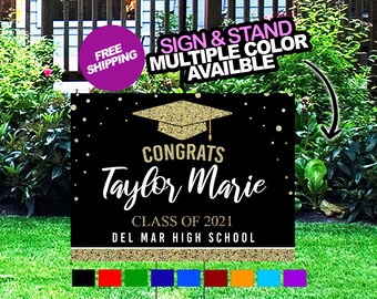 Perkiomen Valley Class of 2020 Graduation Yard Sign #allinthistogether w stand