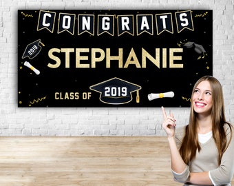 Custom Graduation banner backdrop