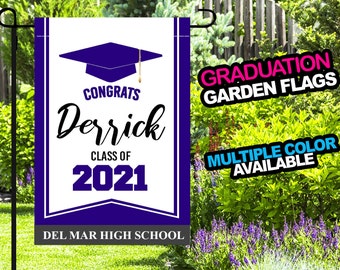 Graduation Yard Flag, Class of 2022 FREE SHIPPING, High School or College Graduation Multi Colors Check it out