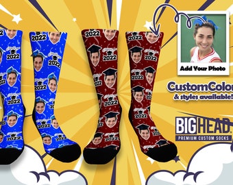 Graduation Socks I Big Head Socks I Picture Face socks I Graduation Gift