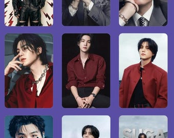BTS suga photo cards