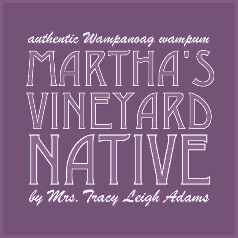 WAMPUM ISLAND Martha's Vineyard Native Aquinnah Wampanoag Etsy