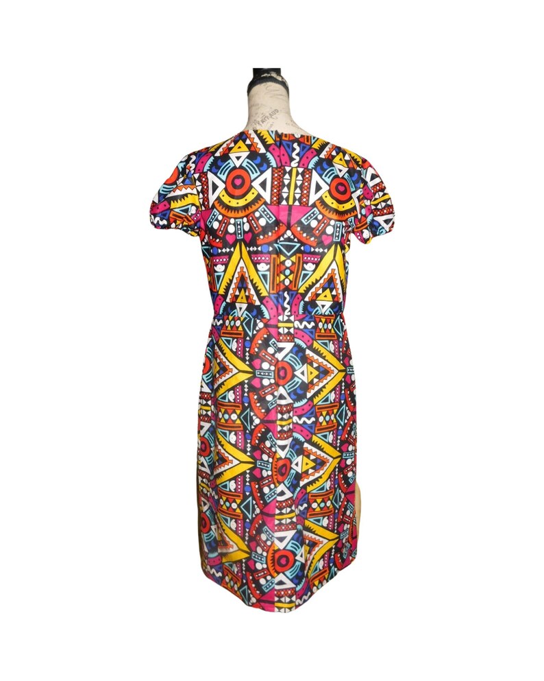 Abstract Ankara/african Print Dress Etsy