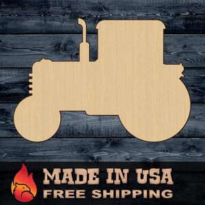 Wood Sign Cutout Tractor Farm Vehicle 1/4 inch thick