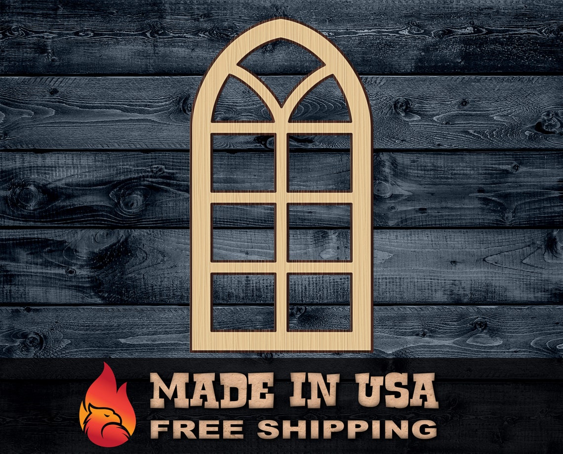 Window Frame Antique Wood Cutout Shape Silhouette Blank - Etsy