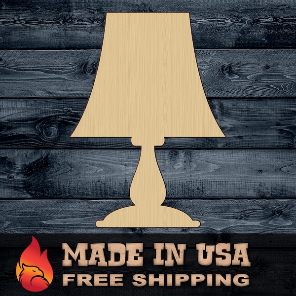 Lamp Shade Gift DIY Wood Cutout Shape Silhouette Blank Unpainted Sign 1/4 inch thick