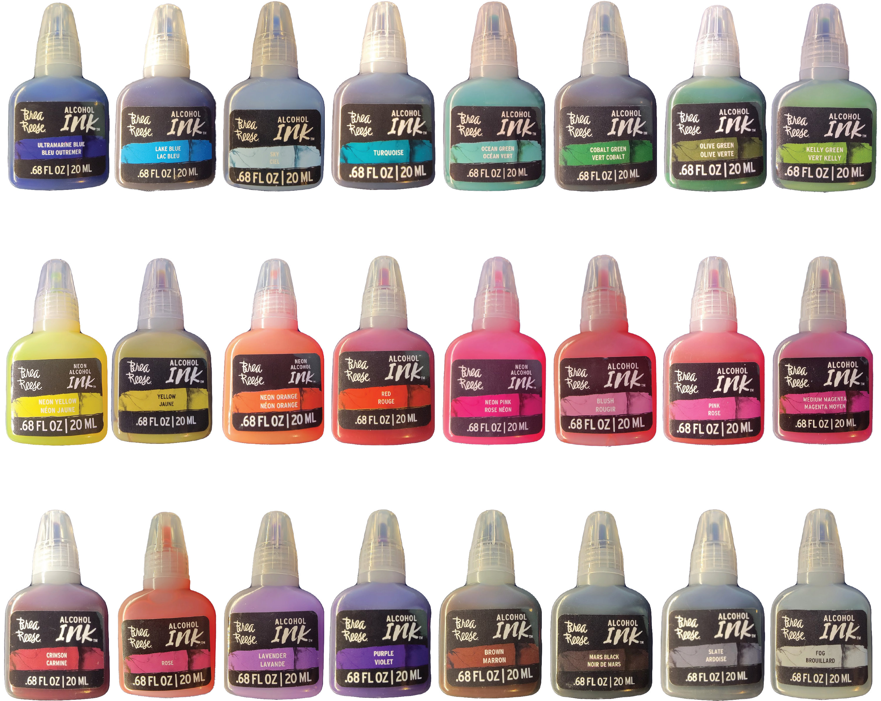 Vibrant Alcohol Inks Set Artresin 8 Color Pack for Stunning Art Projects  and Resin Artwork 